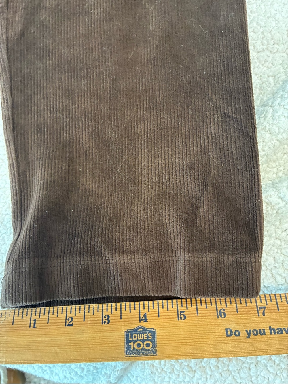 Lands’ End Women’s Tall Sport Knit Corduroy Pants – Chocolate Brown Size Large - Picture 12 of 14